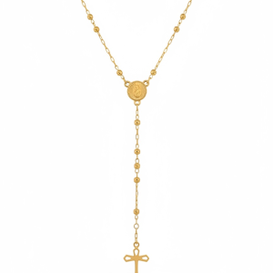 Chains Rosary 10k Hollow 20''