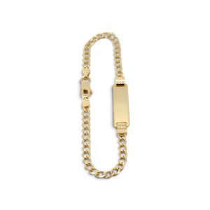 Bracelets 10k Solid gold 8''*3.2mm