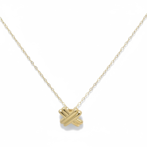 10K Gold X Pendant Necklace – 18 in – 1.5 g