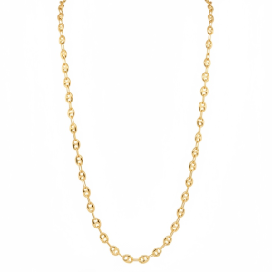 14K Gold Hollow Mariner Marine Link Chain - 16 in, 4 mm