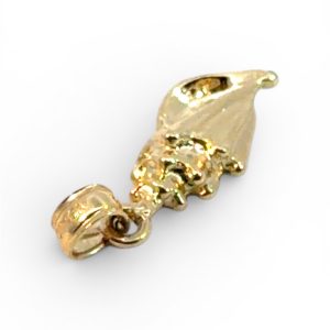 14K Gold Conch Seashell Pendant