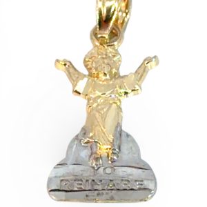 14K Gold Saint Benedict Figure Pendant (San Benito)