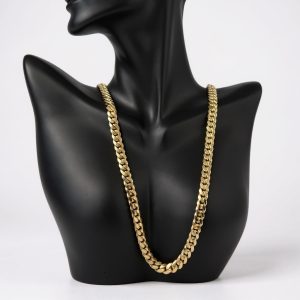14K Solid Gold Miami Cuban Link Chain – 22 in, 6 mm – 60.8 g