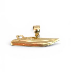 14K Gold Speedboat Pendant