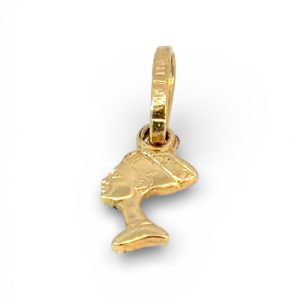 14K Gold Nefertiti Pendant – Small